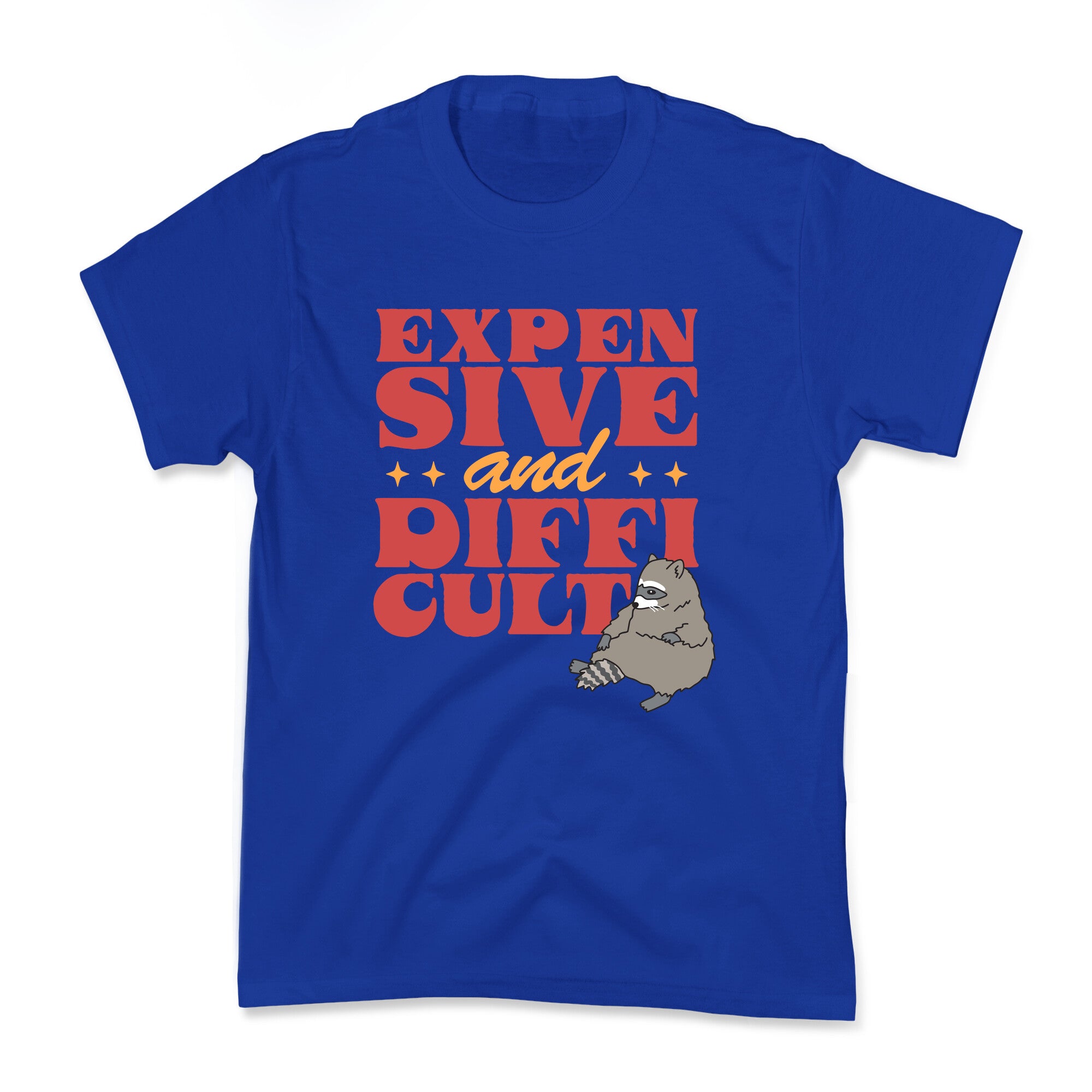 Raccoon Expensive and Difficult Kids Tee