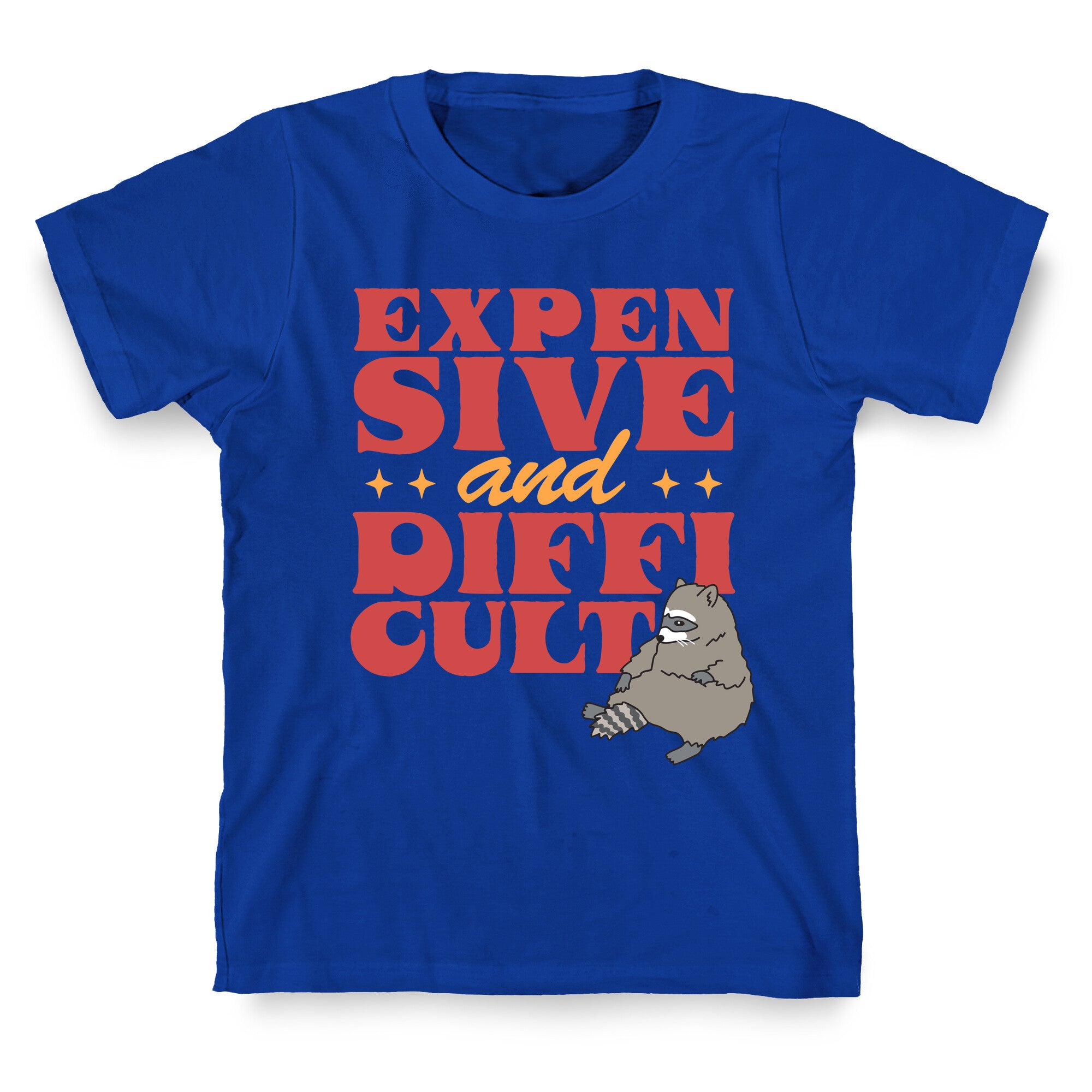 Raccoon Expensive and Difficult T-Shirt