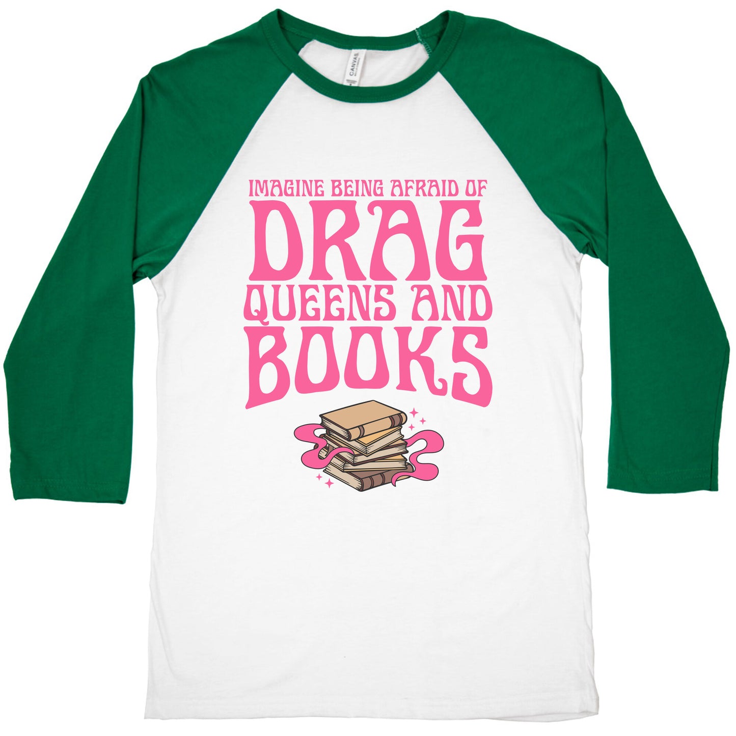 Drag Queens And Books Baseball Tee