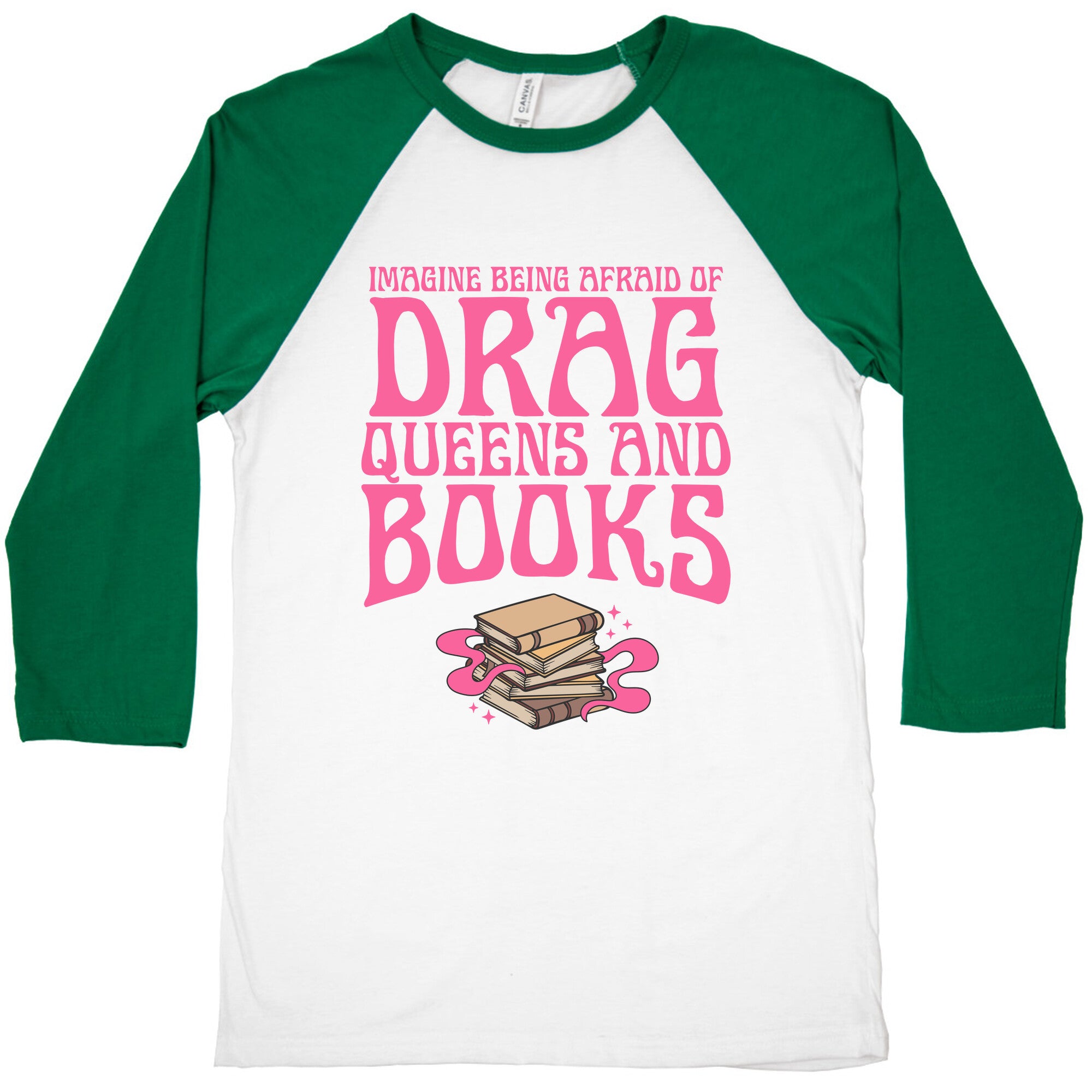 Drag Queens And Books Baseball Tee