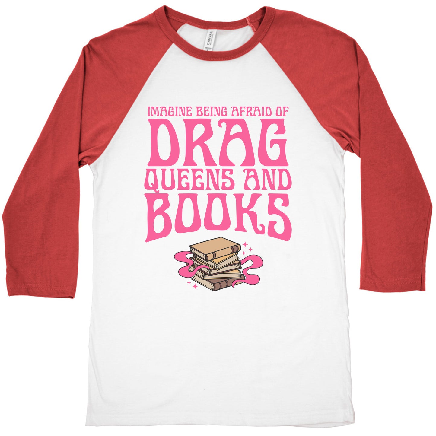 Drag Queens And Books Baseball Tee