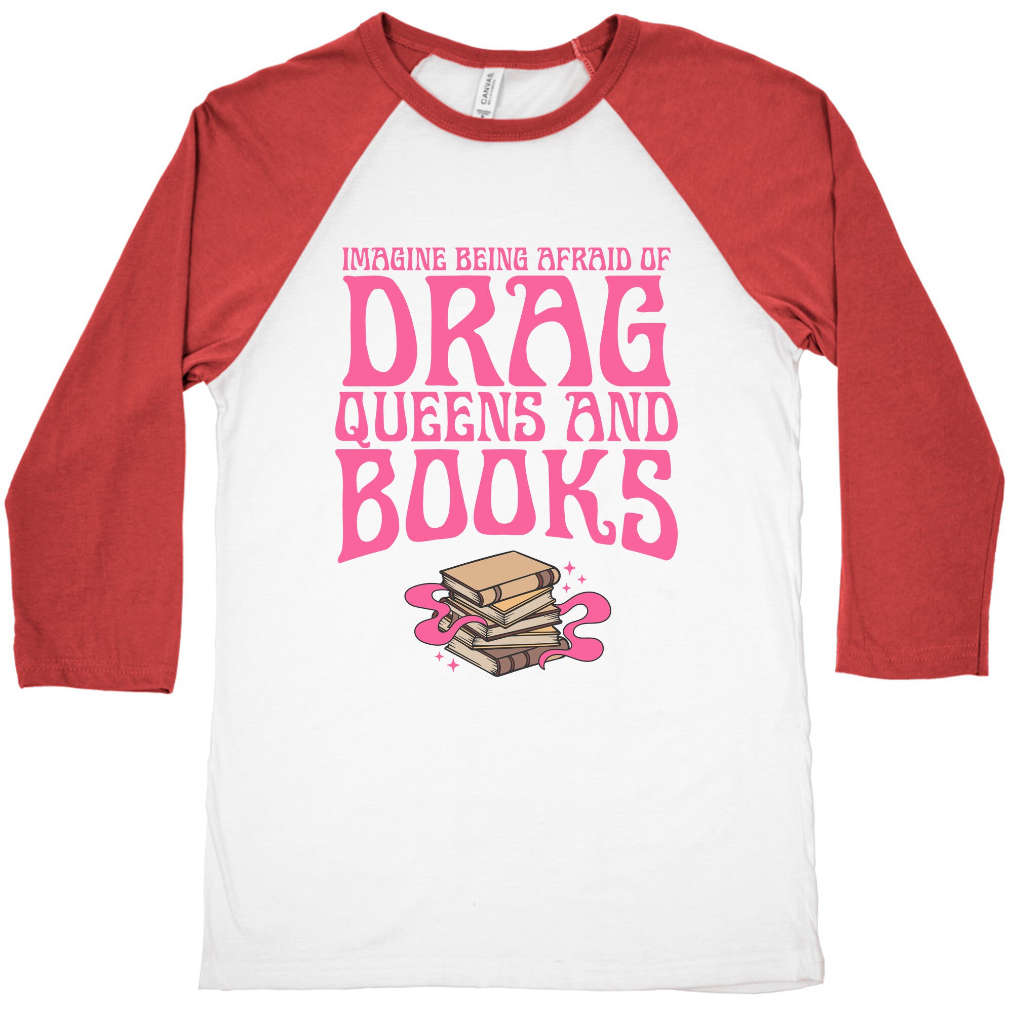 Drag Queens And Books Baseball Tee
