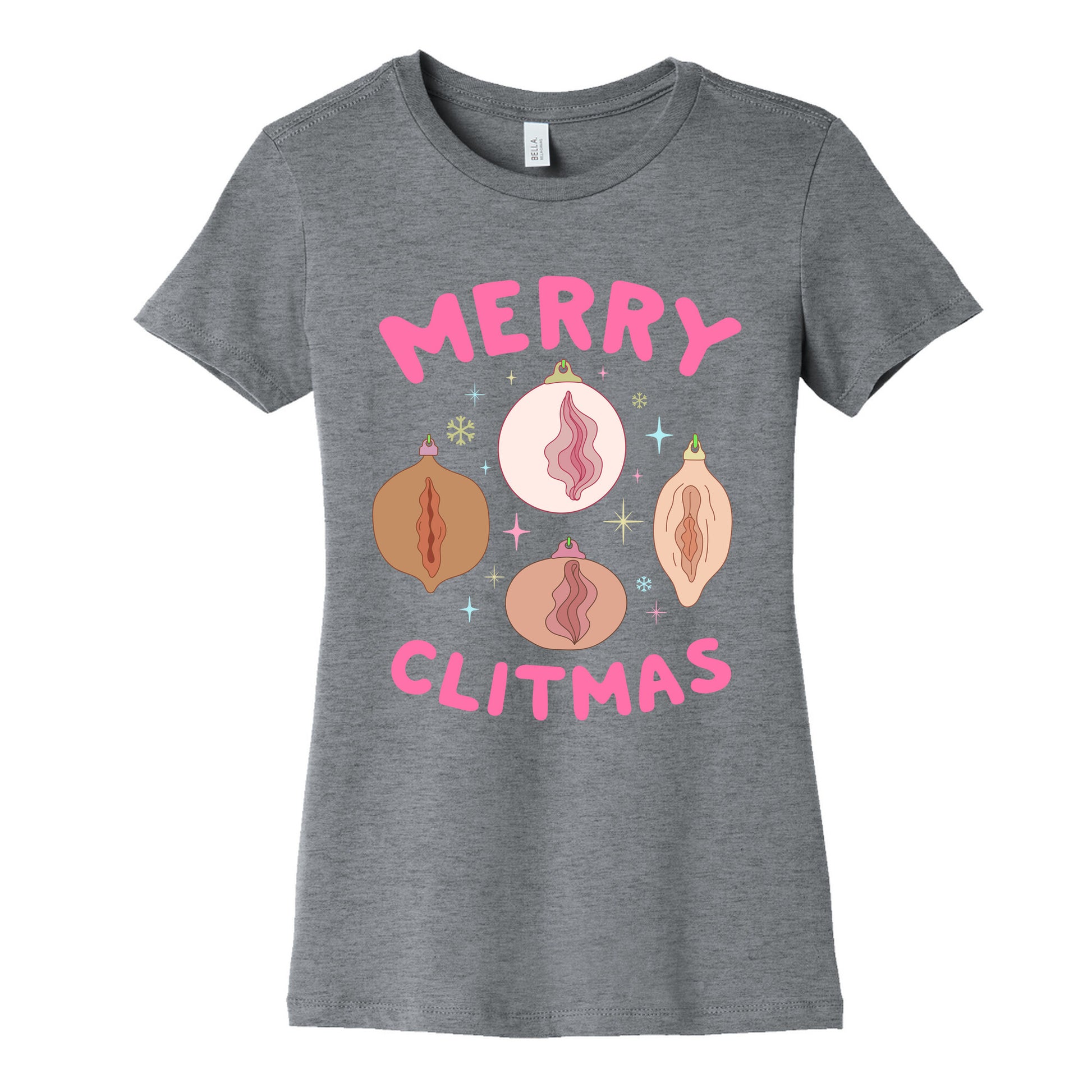Merry Clitmas Womens Cotton Tee
