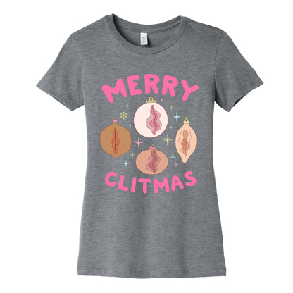 Merry Clitmas Womens Cotton Tee