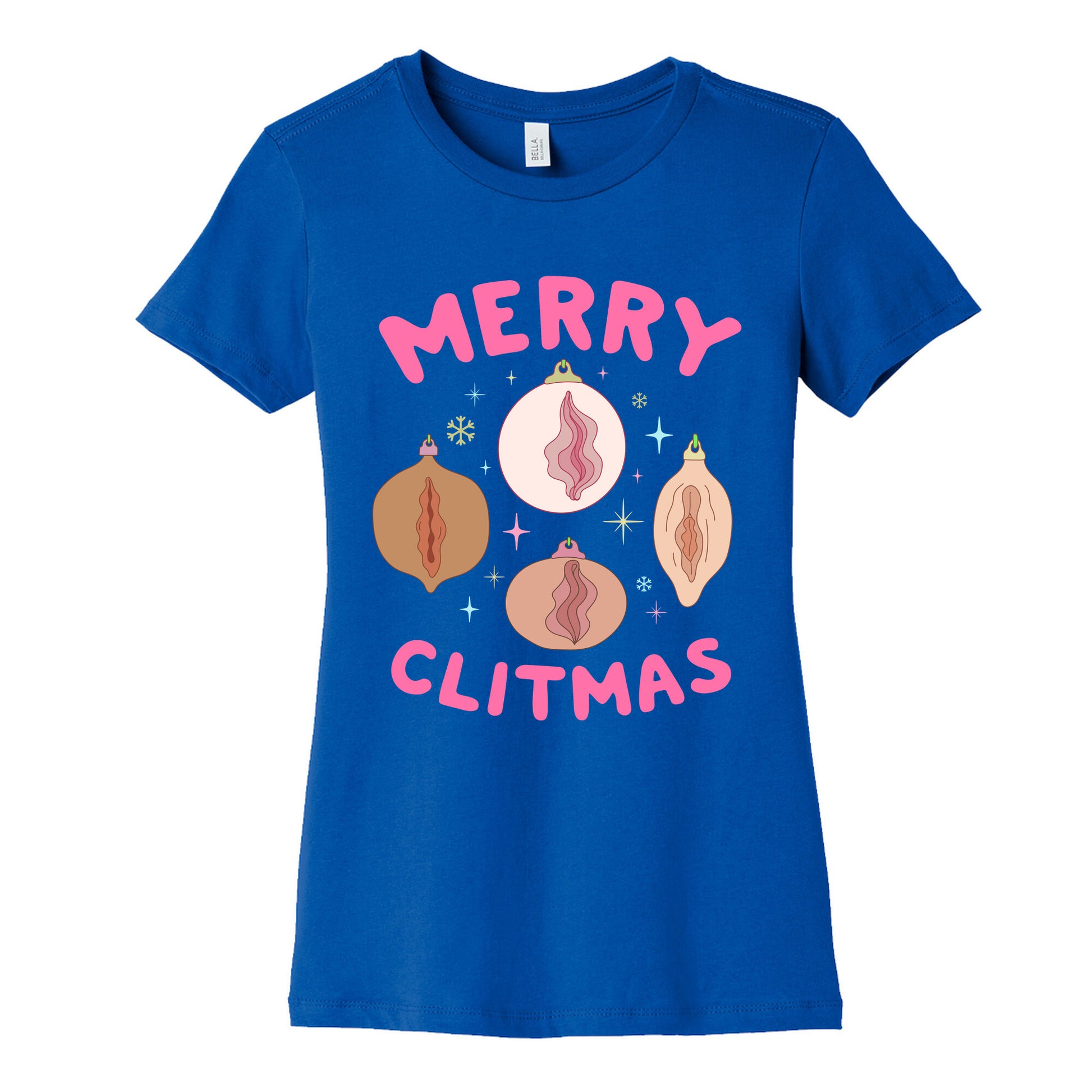 Merry Clitmas Womens Cotton Tee