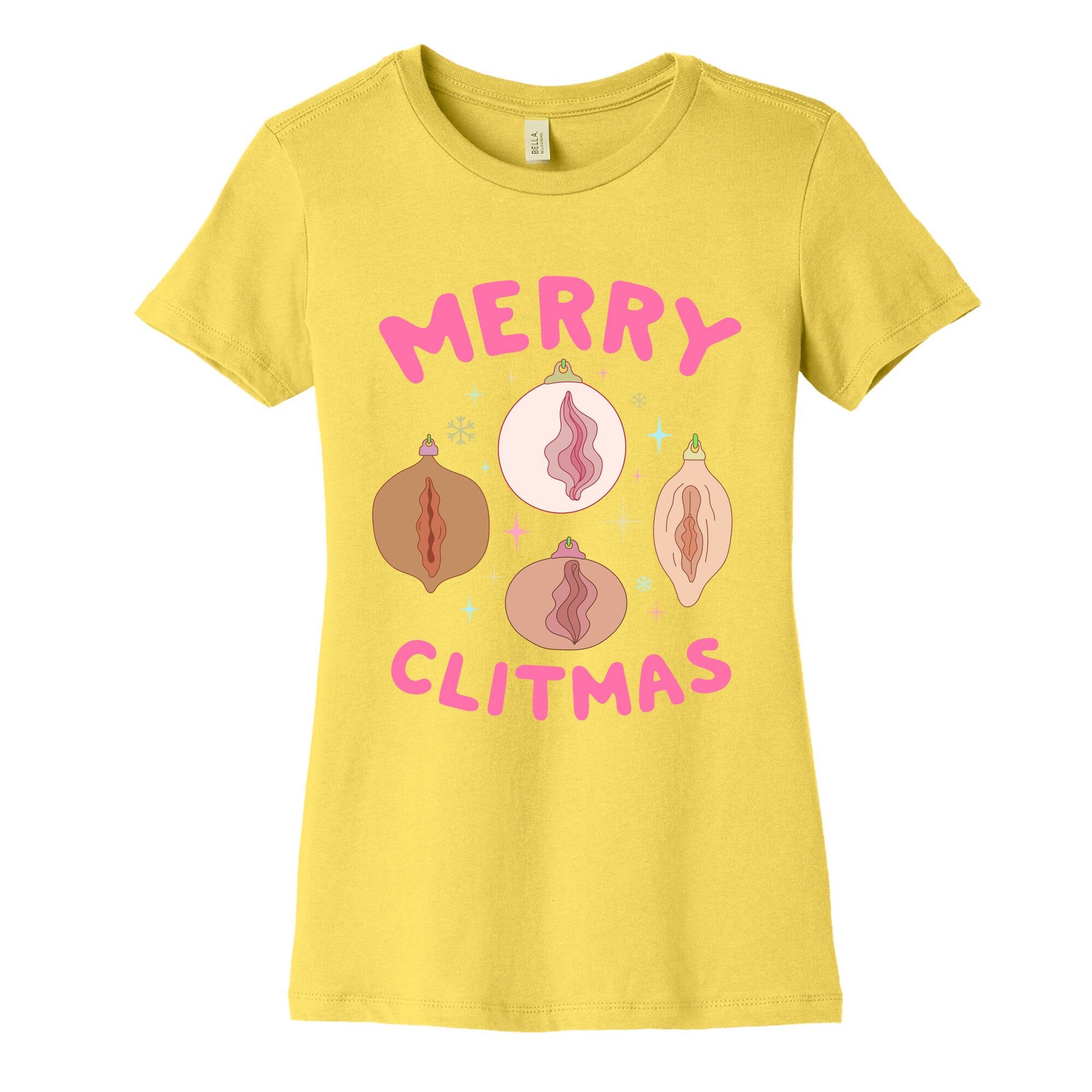 Merry Clitmas Womens Cotton Tee