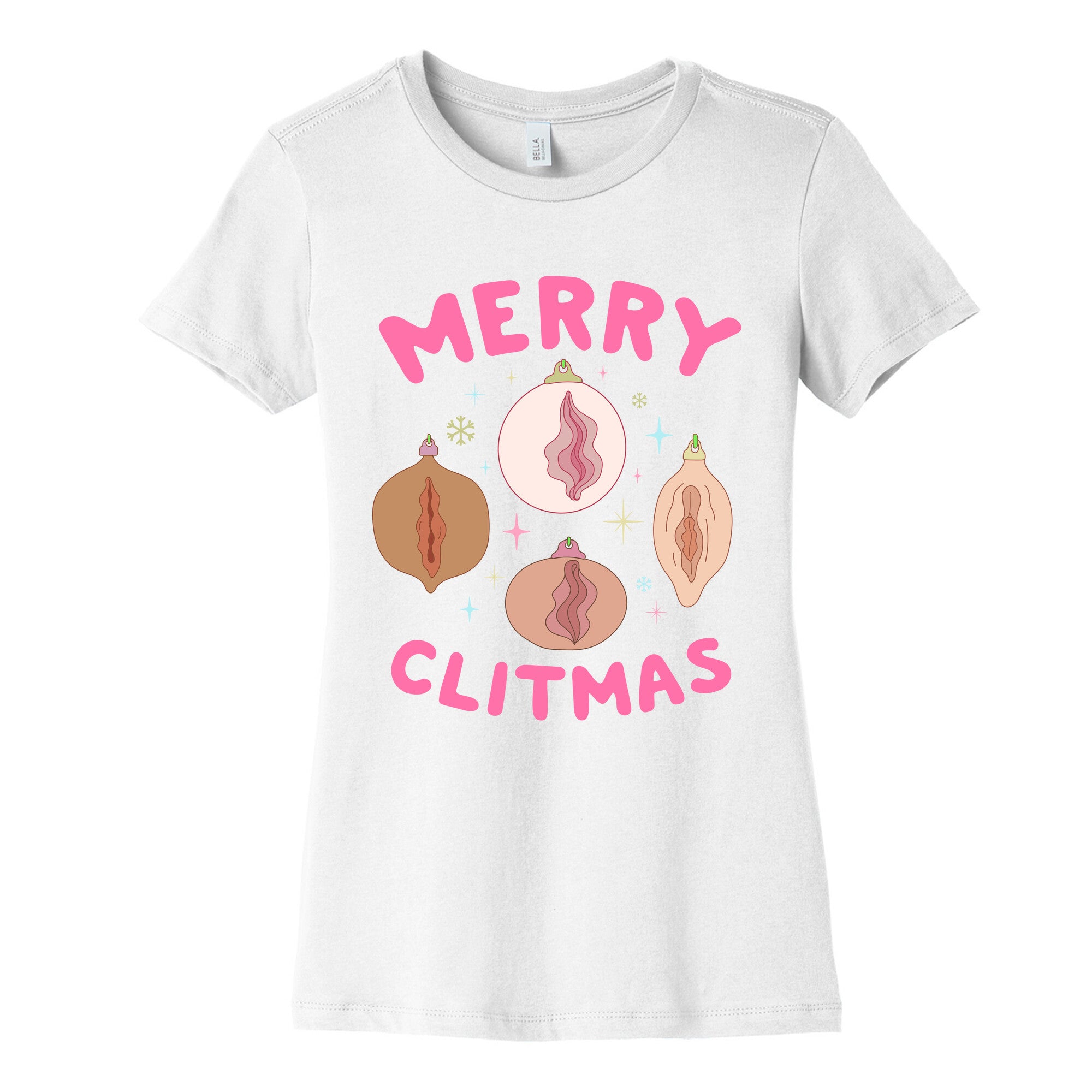 Merry Clitmas Womens Cotton Tee
