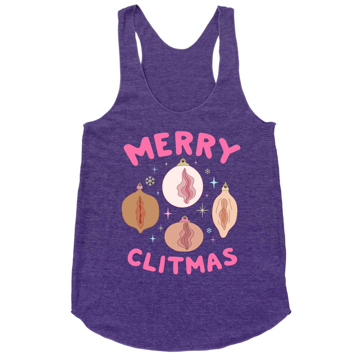 Merry Clitmas Racerback Tank