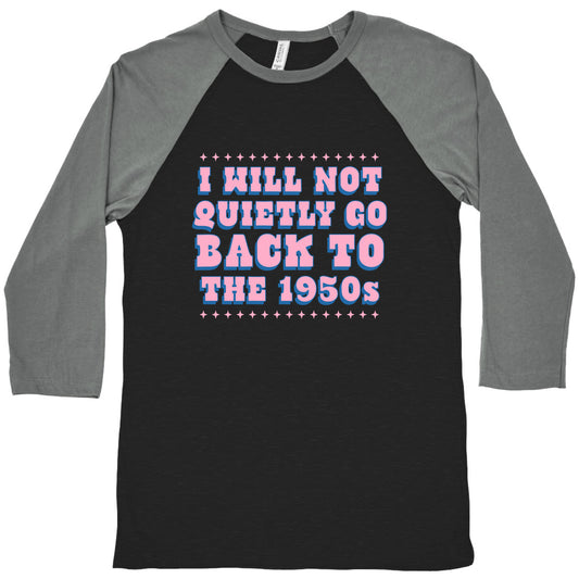 Back to the 1950s Baseball Tee