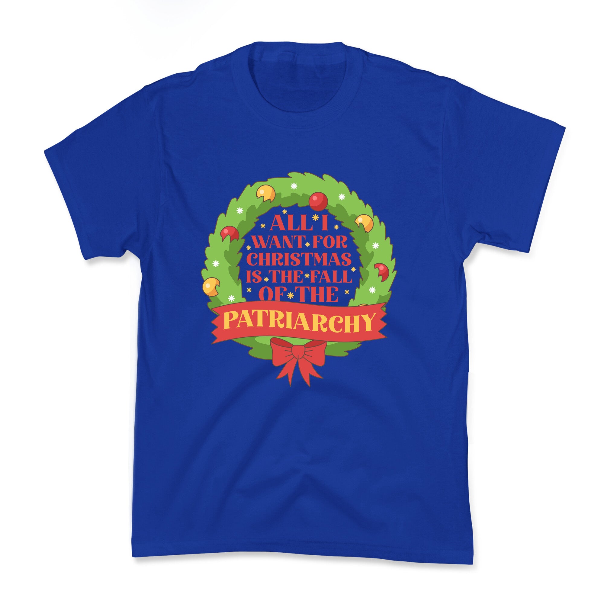 Fall of the Patriarchy Christmas Kids Tee