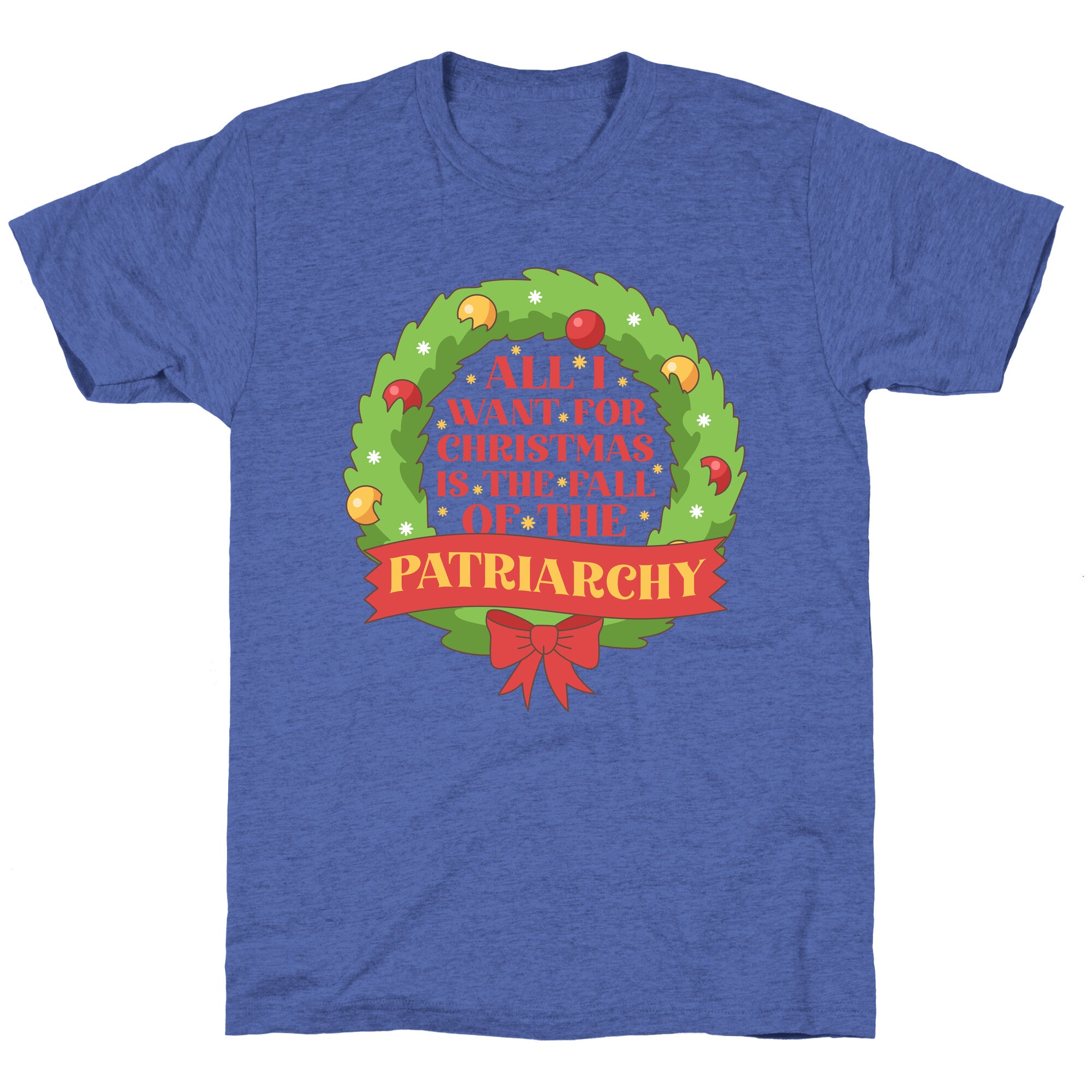 Fall of the Patriarchy Christmas Unisex Triblend Tee