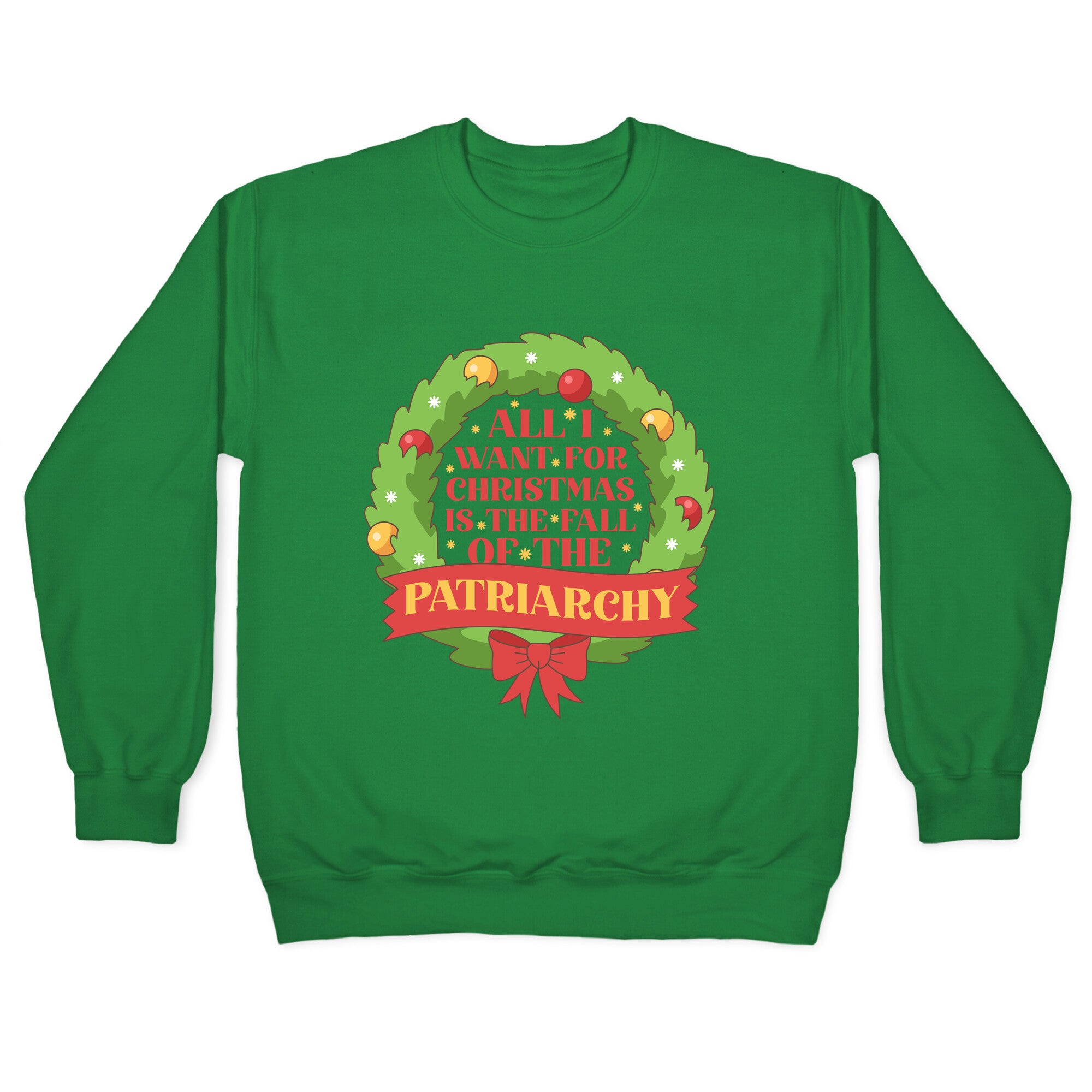 Fall of the Patriarchy Christmas Crewneck Sweatshirt