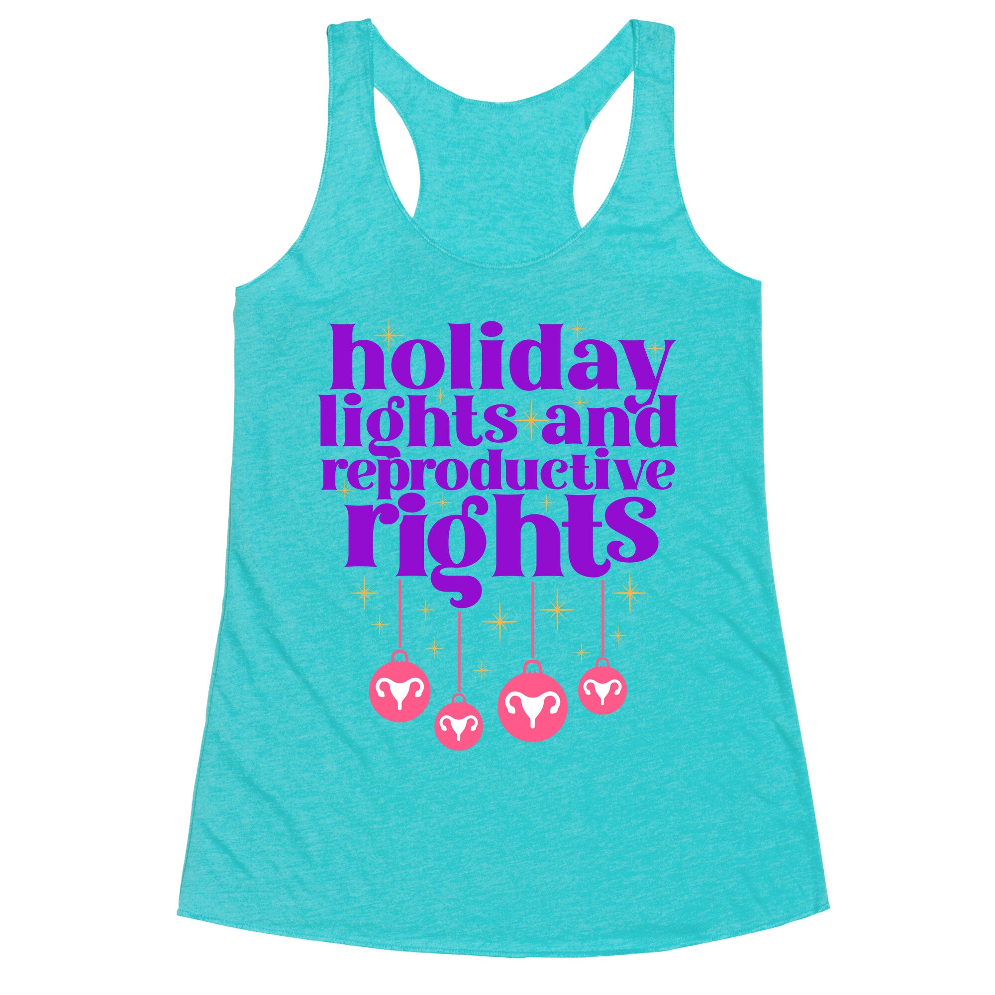 Holiday Lights & Reproductive Rights Racerback Tank