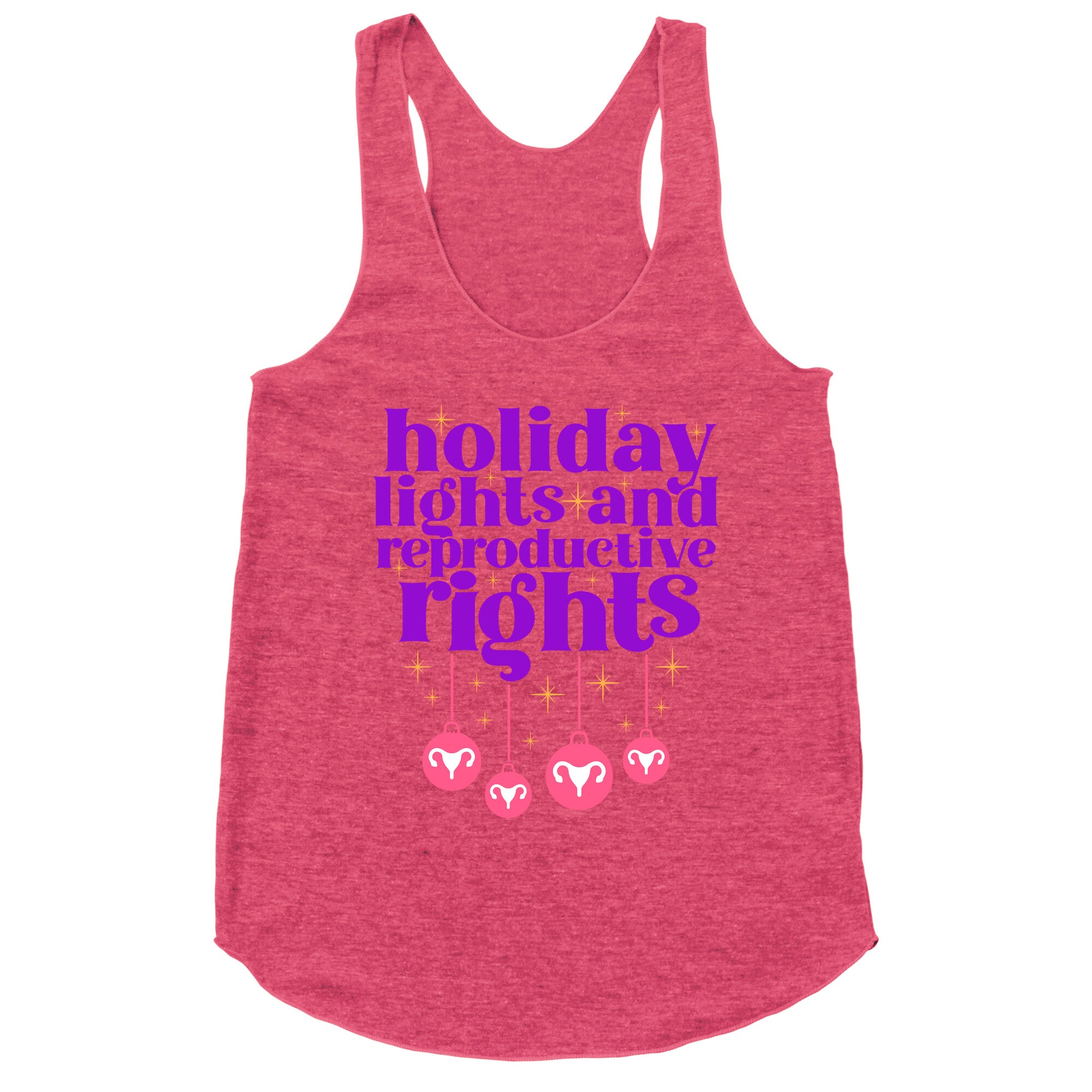 Holiday Lights & Reproductive Rights Racerback Tank