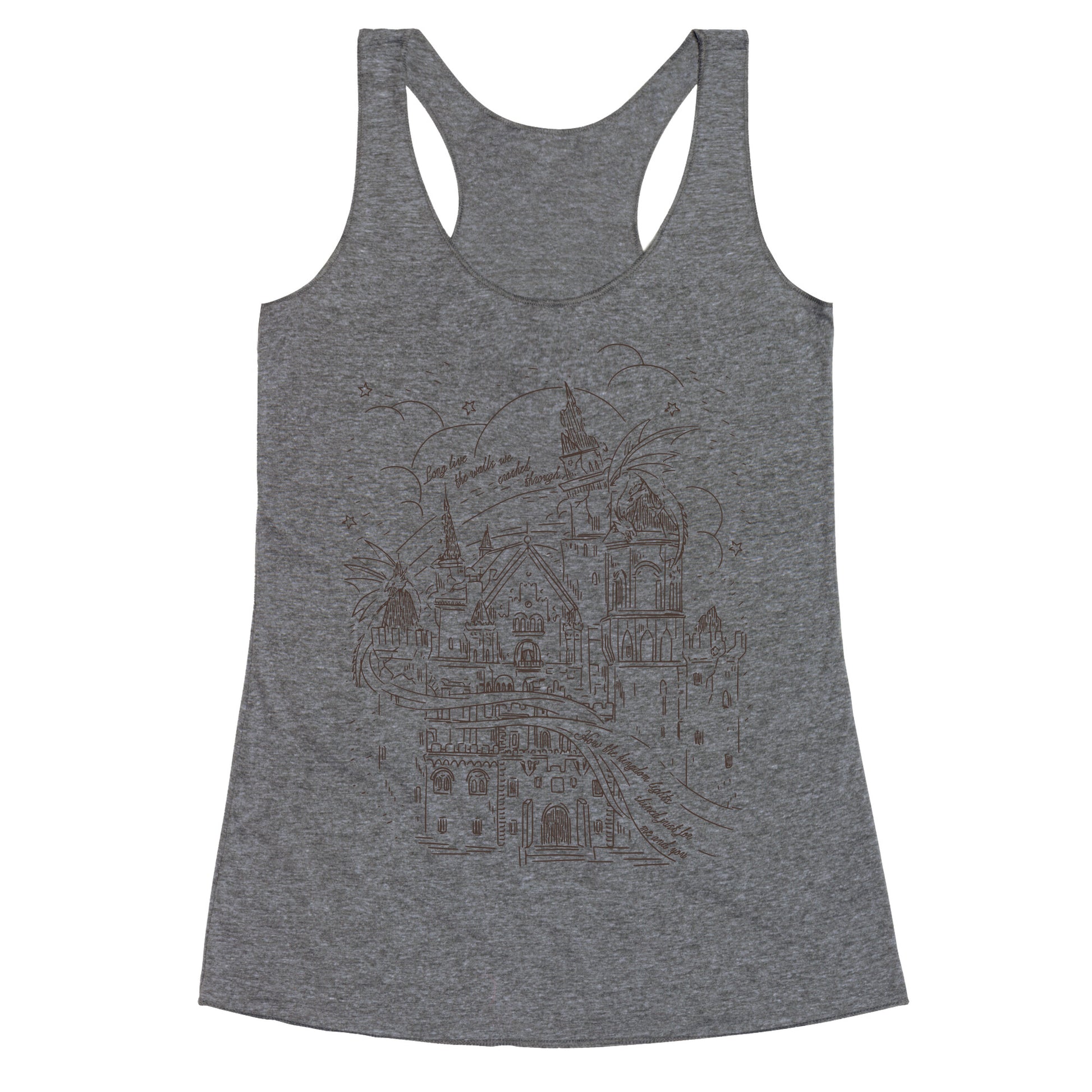 How the Kingdom Lights Shined Racerback Tank