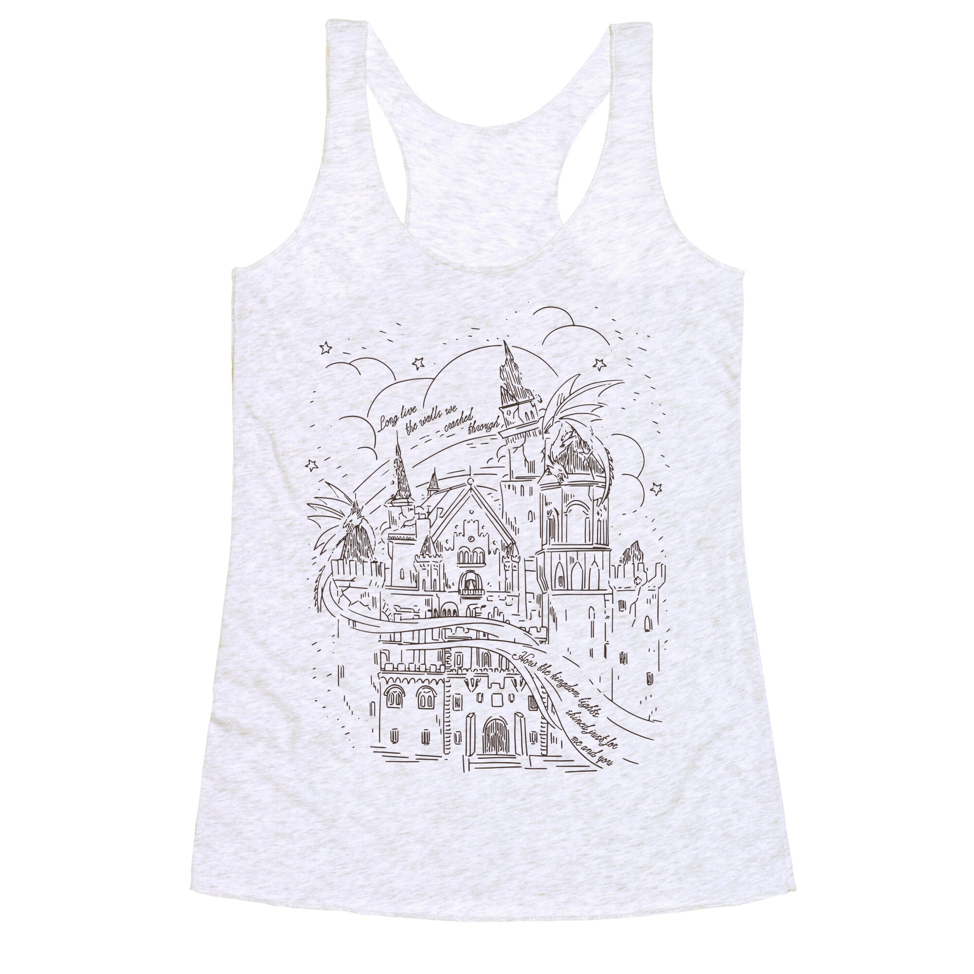 How the Kingdom Lights Shined Racerback Tank