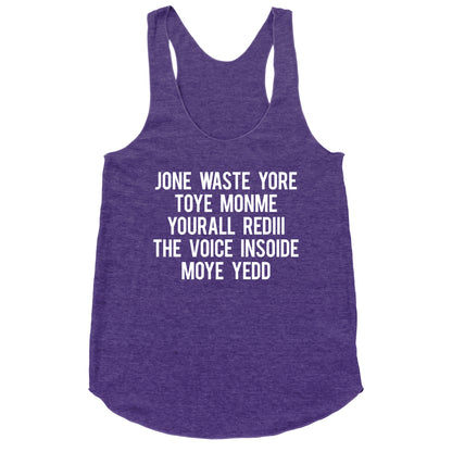 Blink 182 I Miss You Racerback Tank