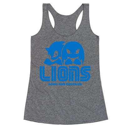 Sonic and Knuckles Lions Racerback Tank