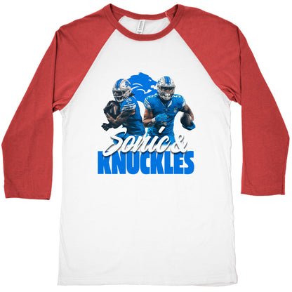 Sonic Knuckles Lions Baseball Tee