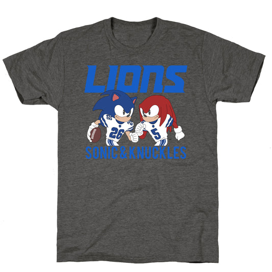 Lions Sonic and Knuckles Unisex Triblend Tee