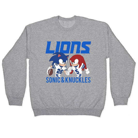 Lions Sonic and Knuckles Crewneck Sweatshirt