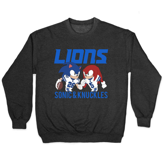 Lions Sonic and Knuckles Crewneck Sweatshirt