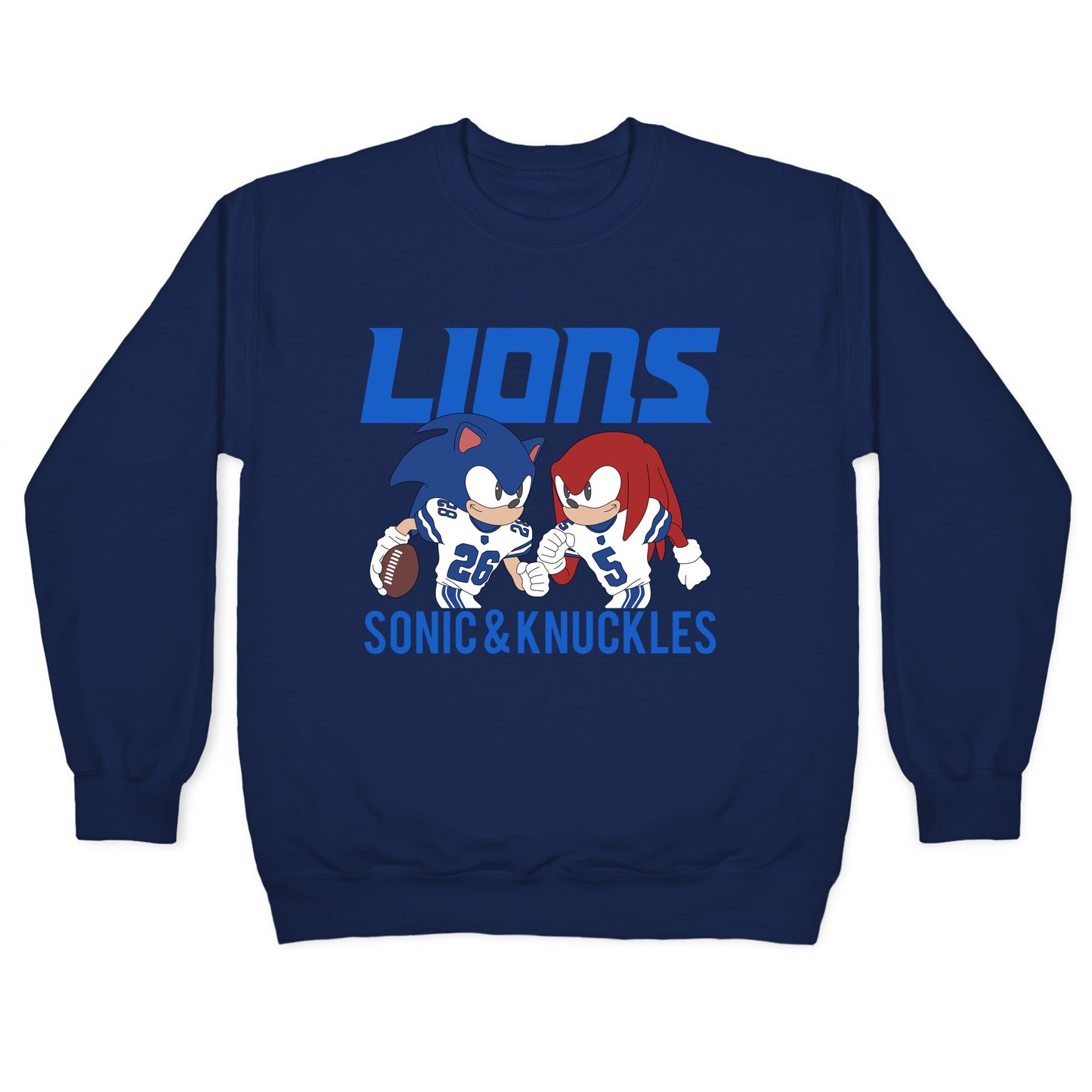 Lions Sonic and Knuckles Crewneck Sweatshirt