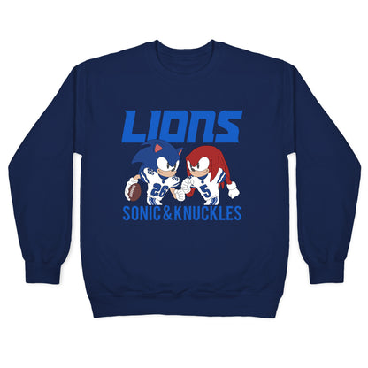 Lions Sonic and Knuckles Crewneck Sweatshirt