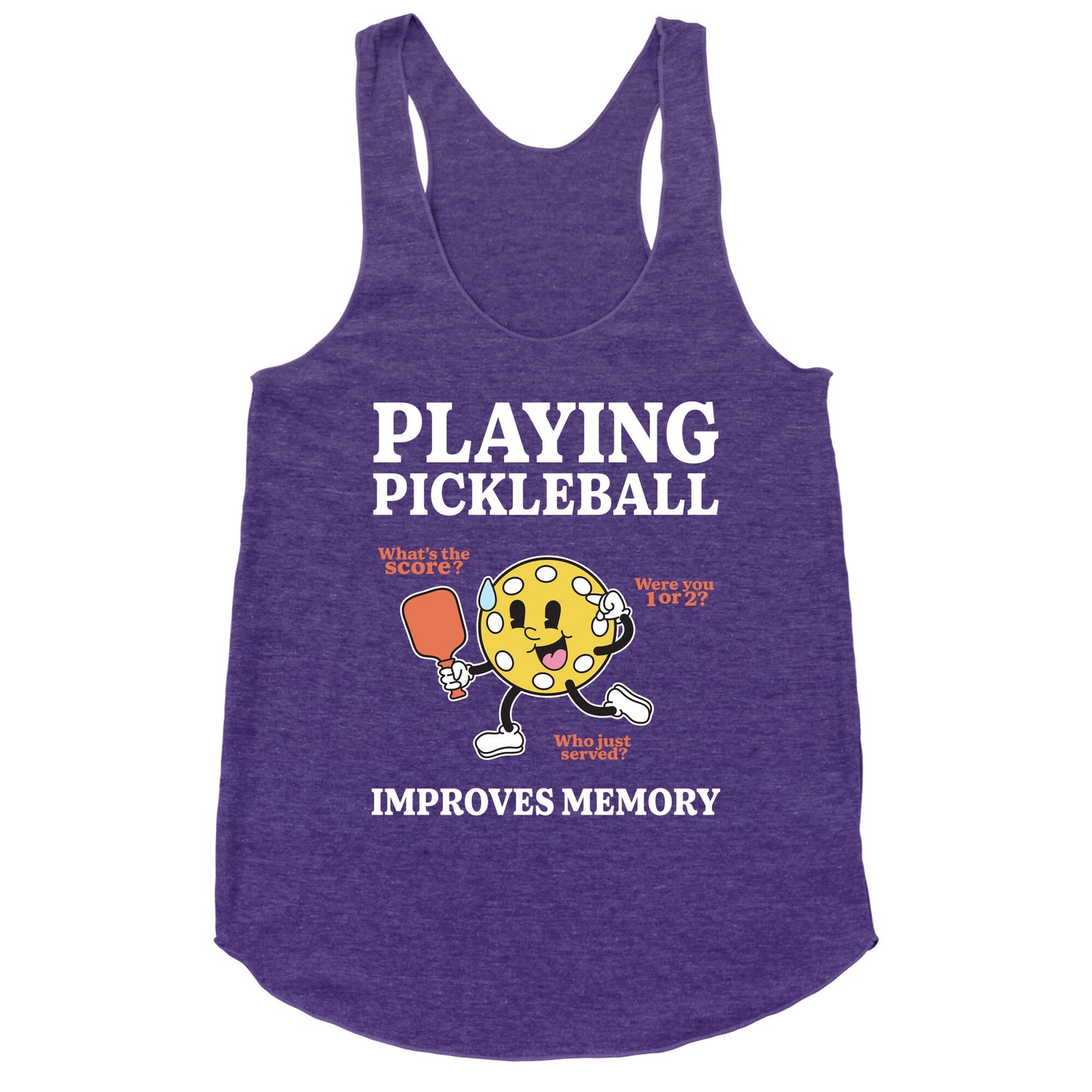 Playing Pickleball Improves Memory Racerback Tank