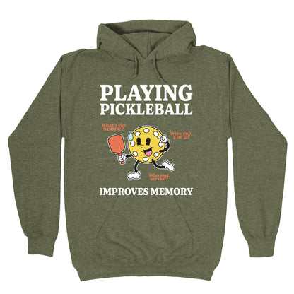 Playing Pickleball Improves Memory Hoodie