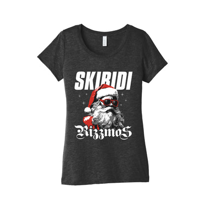 Skibidi Rizzmas Womens Triblend Tee