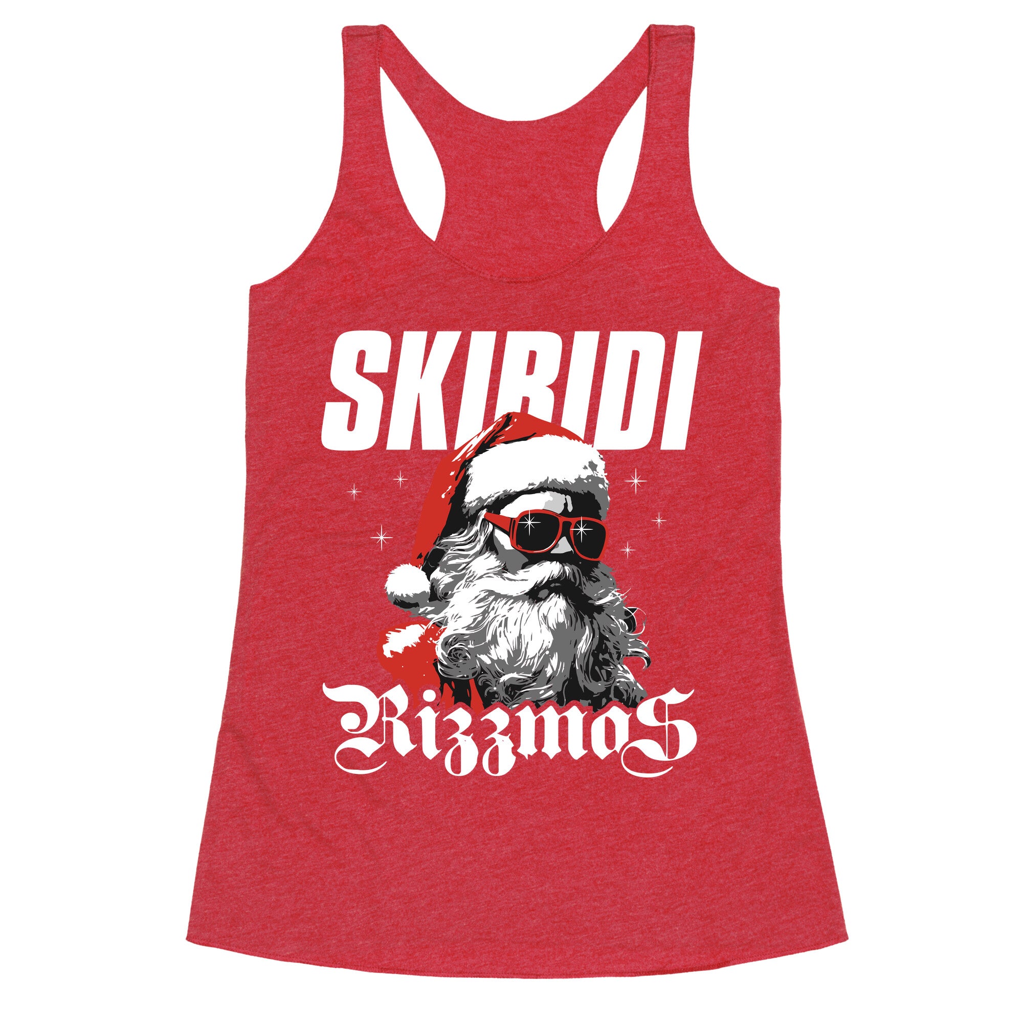 Skibidi Rizzmas Racerback Tank