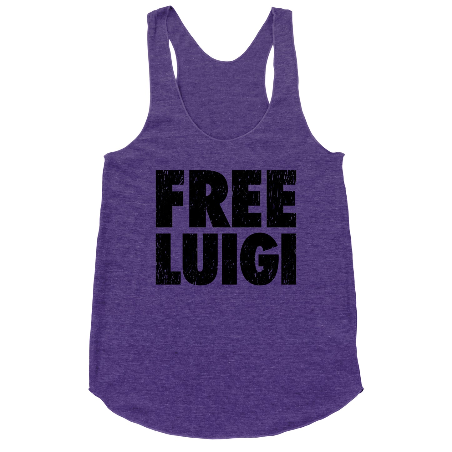 Free Luigi Racerback Tank
