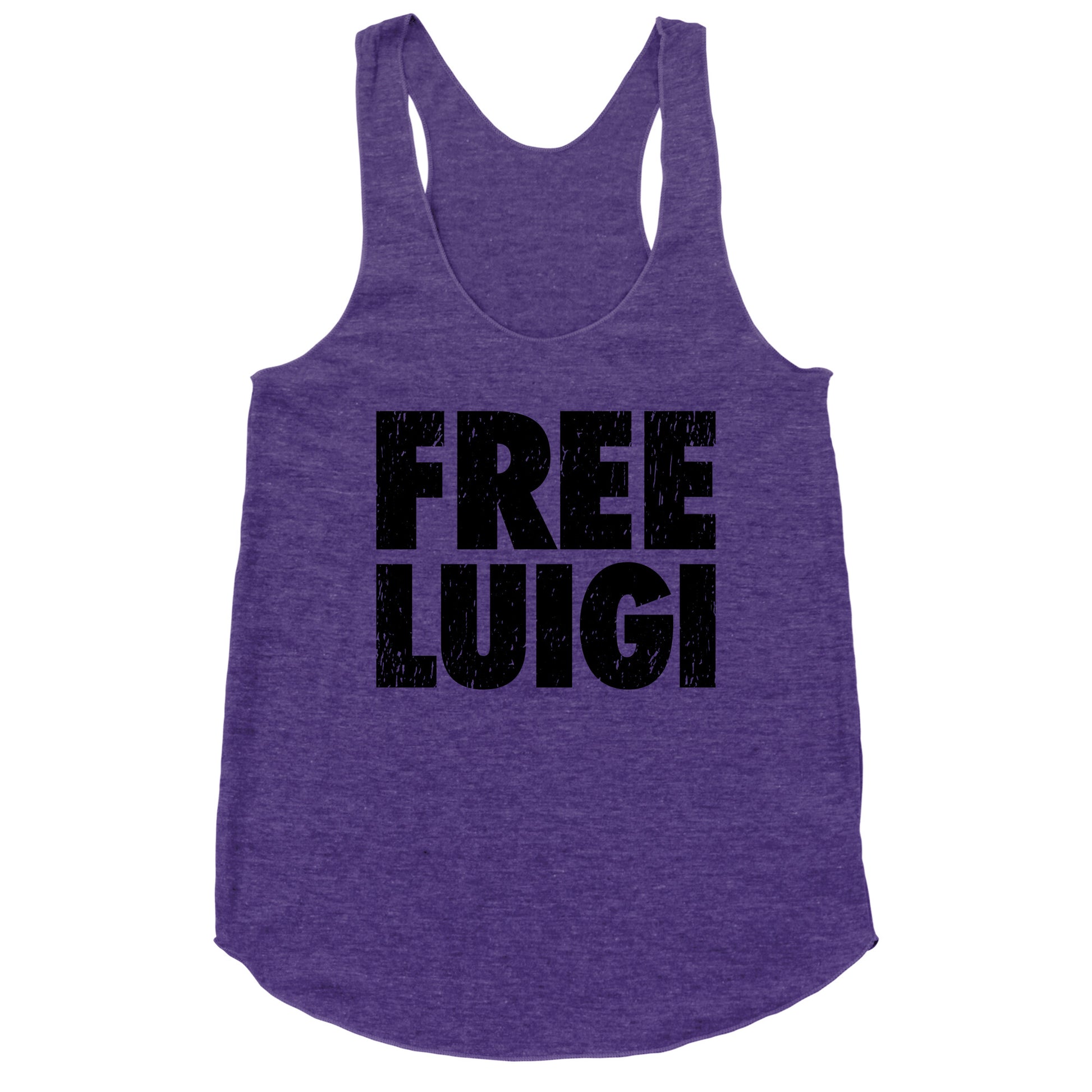 Free Luigi Racerback Tank