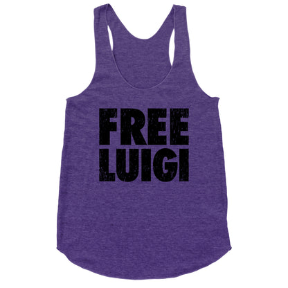 Free Luigi Racerback Tank