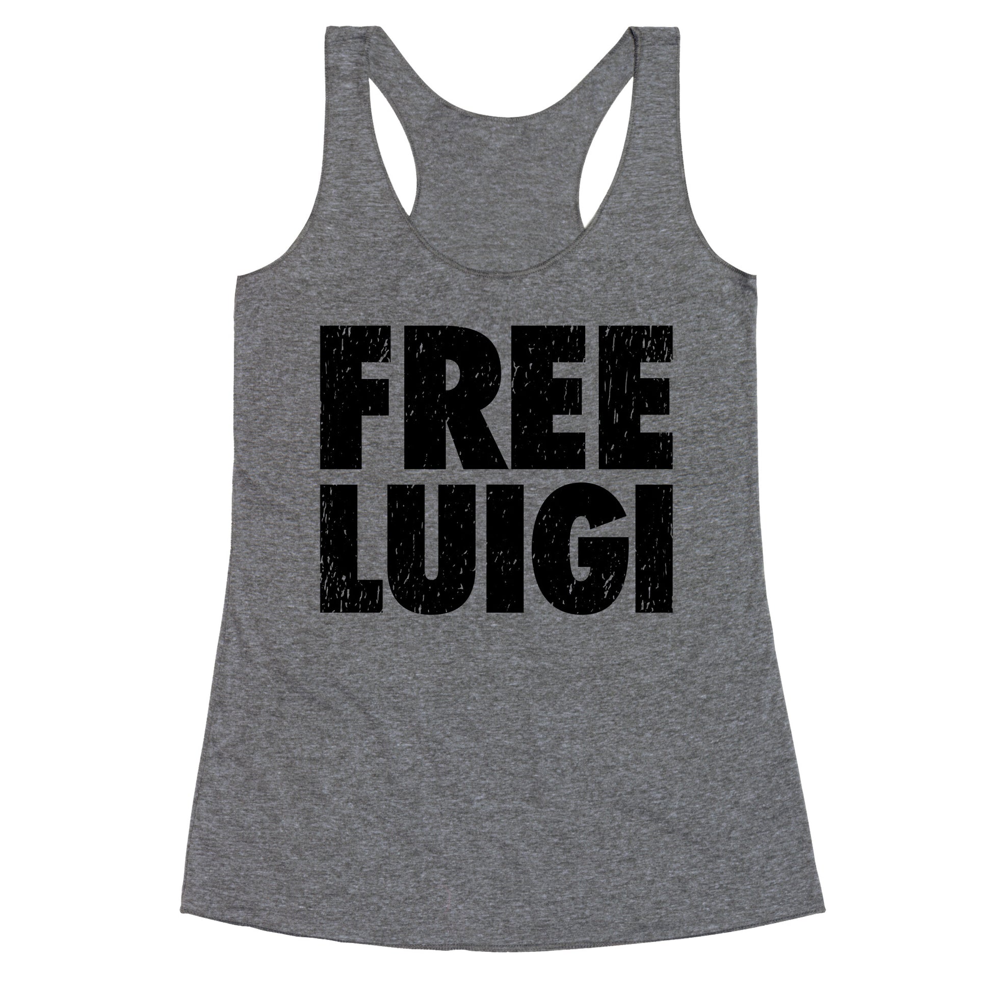 Free Luigi Racerback Tank