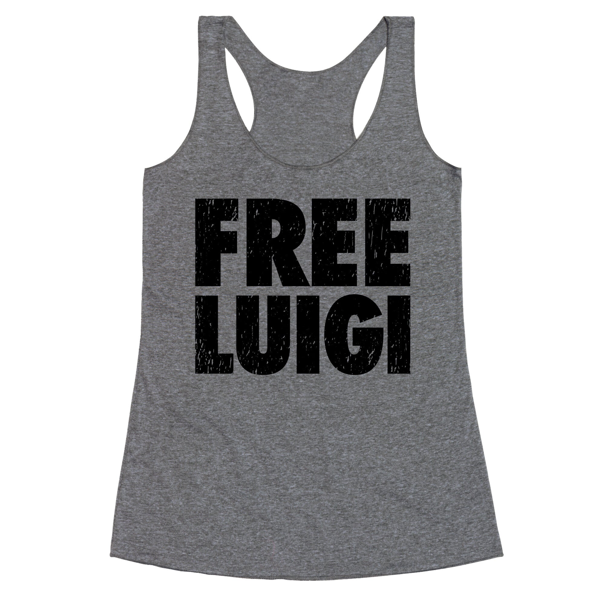 Free Luigi Racerback Tank