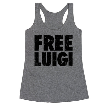 Free Luigi Racerback Tank