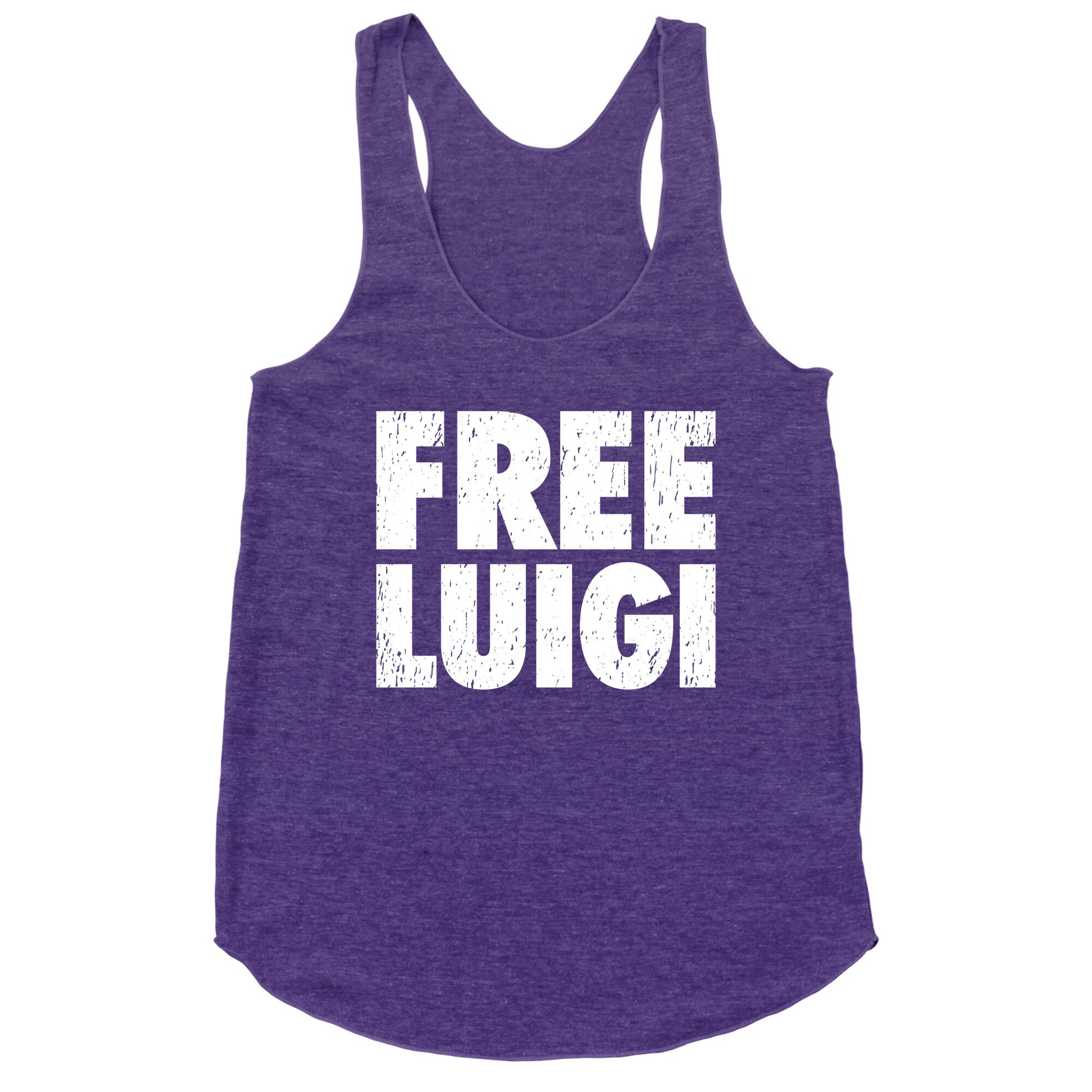 Free Luigi Racerback Tank