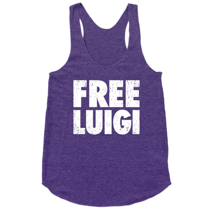 Free Luigi Racerback Tank