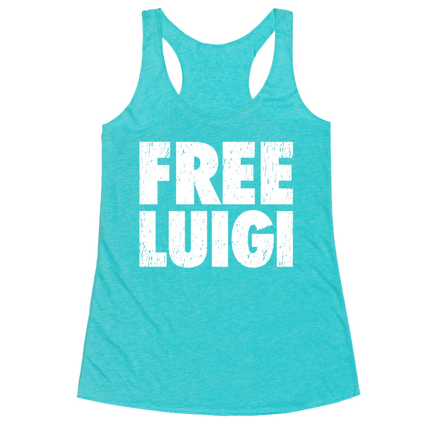 Free Luigi Racerback Tank