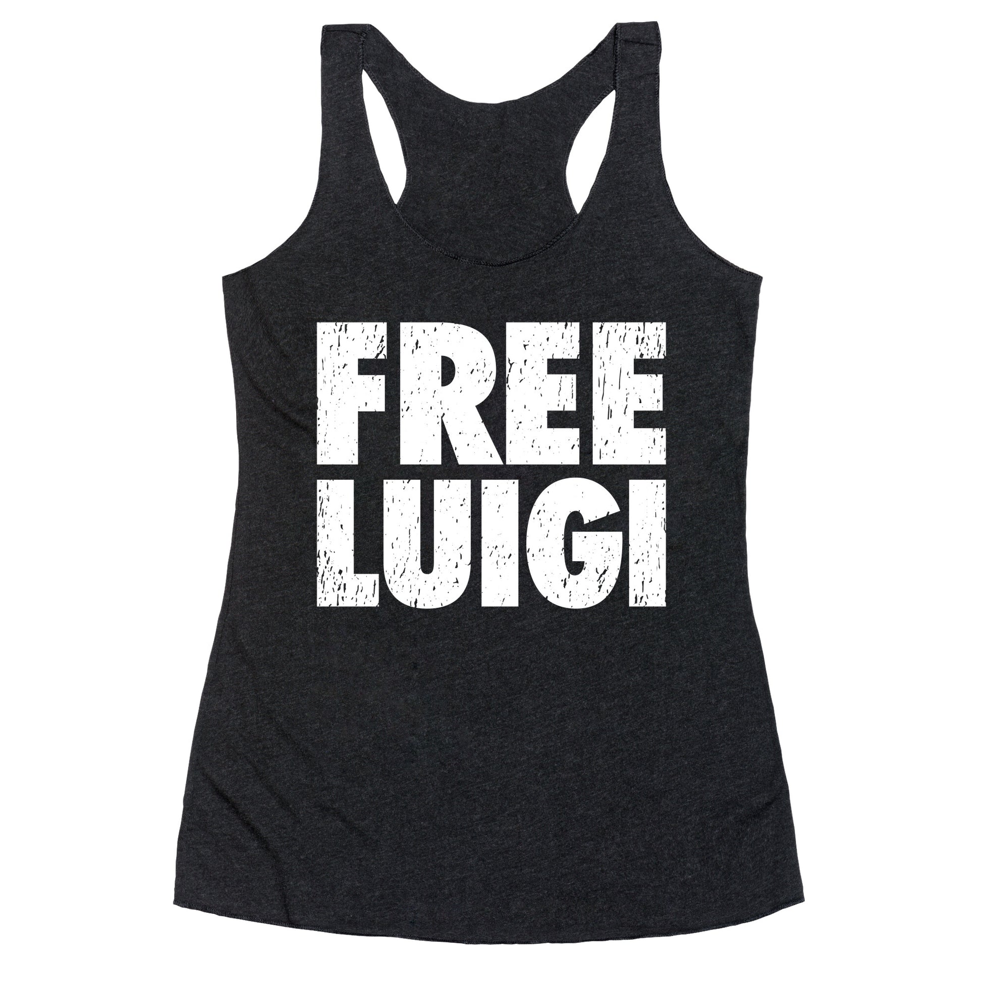 Free Luigi Racerback Tank