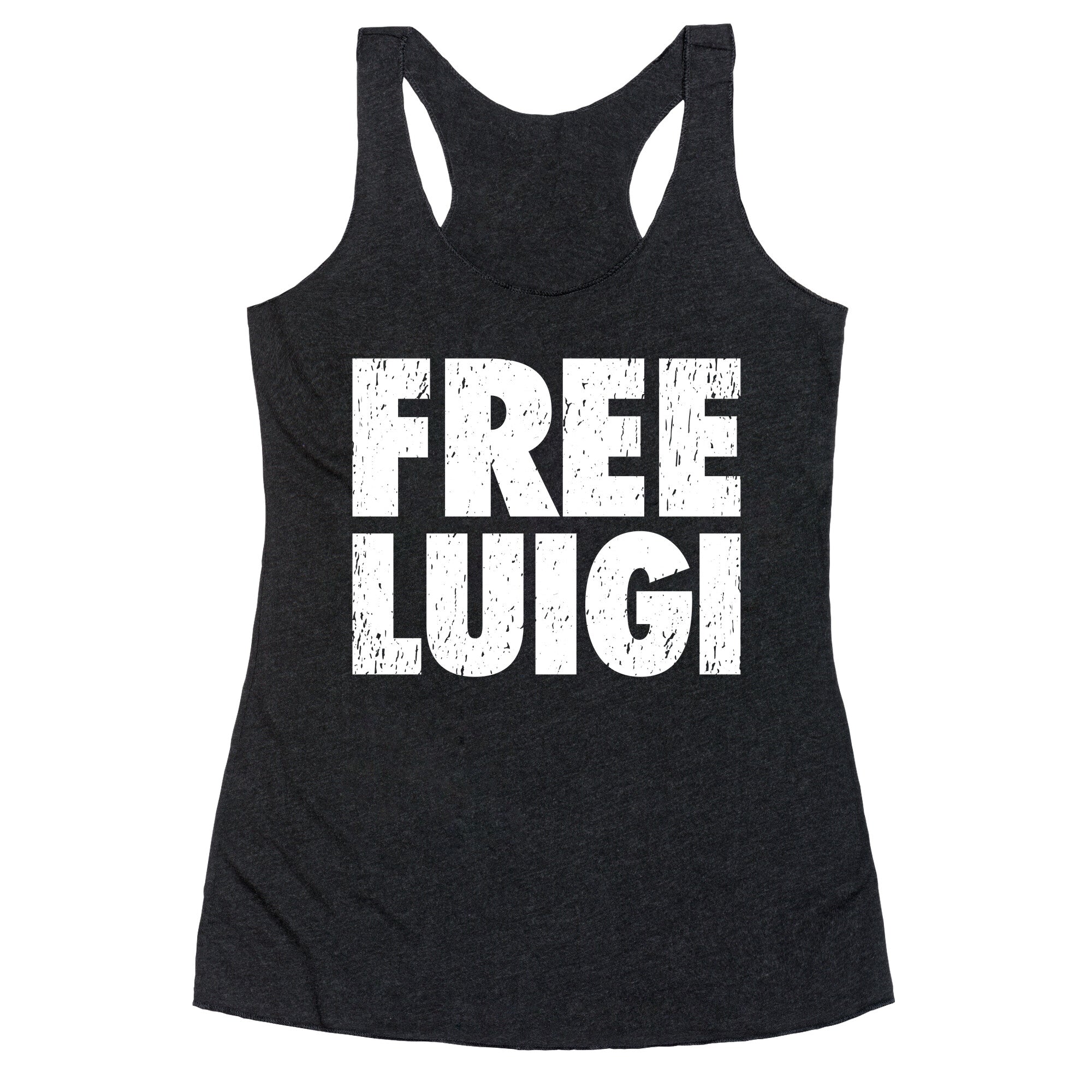 Free Luigi Racerback Tank