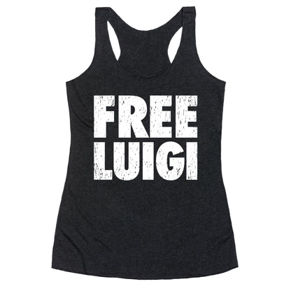 Free Luigi Racerback Tank