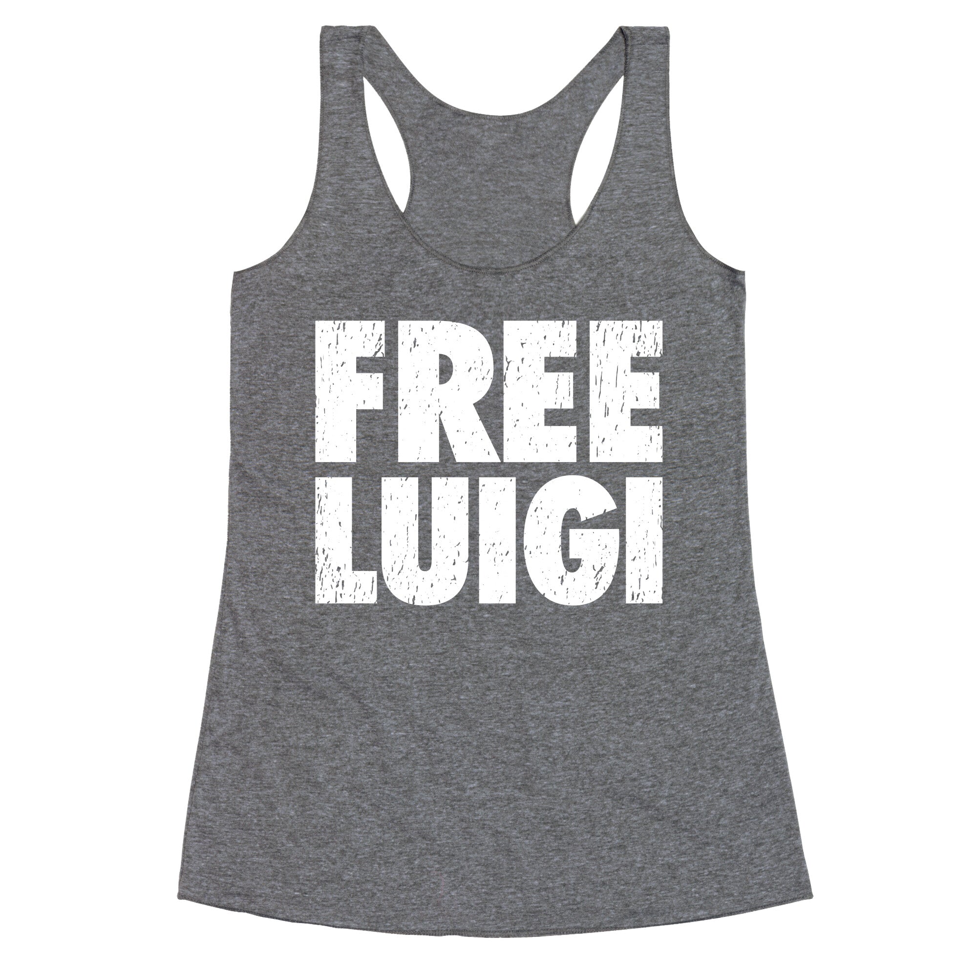 Free Luigi Racerback Tank