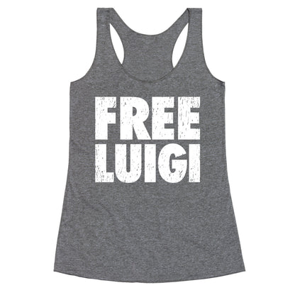 Free Luigi Racerback Tank