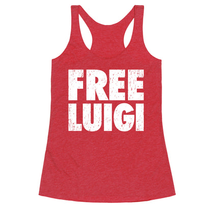 Free Luigi Racerback Tank