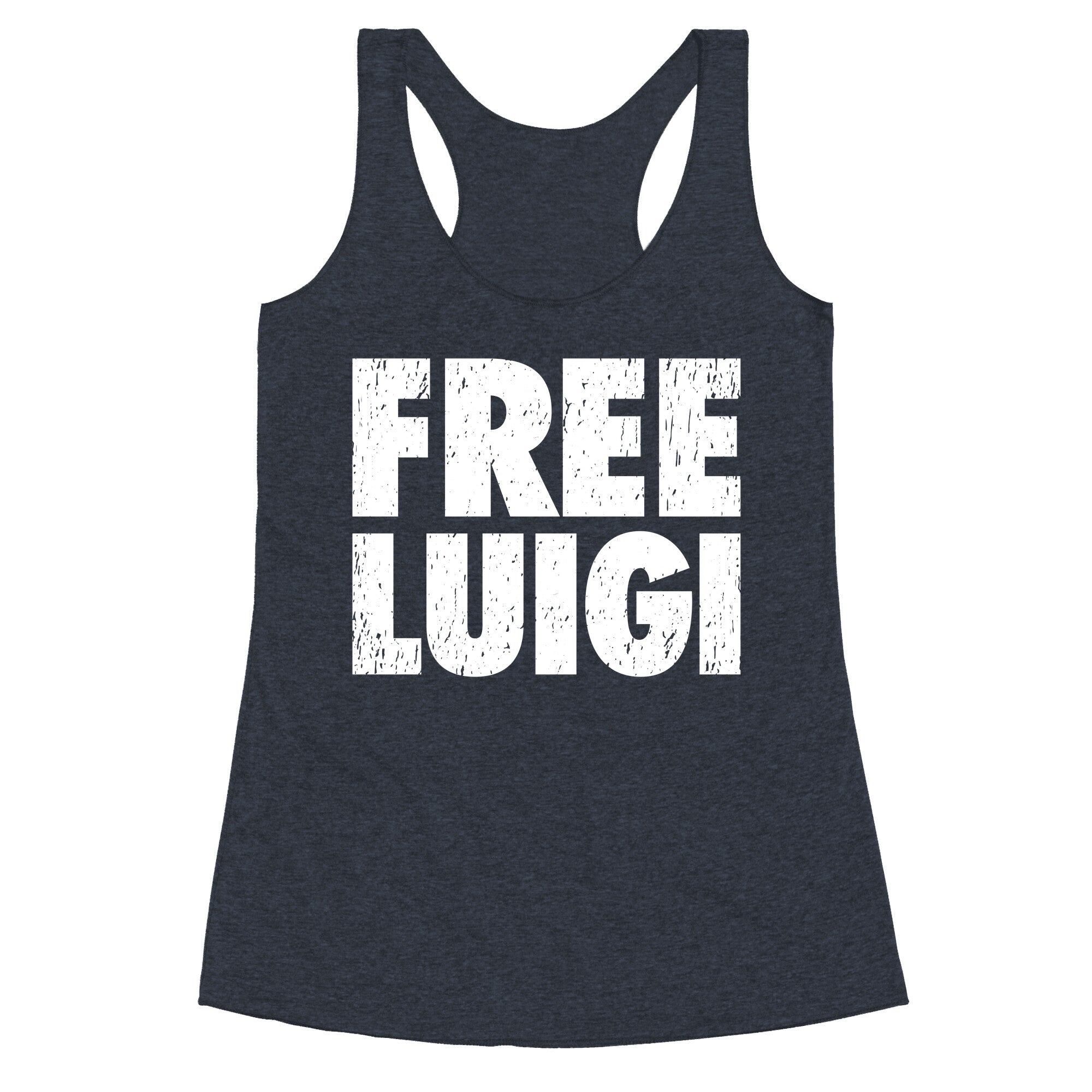 Free Luigi Racerback Tank