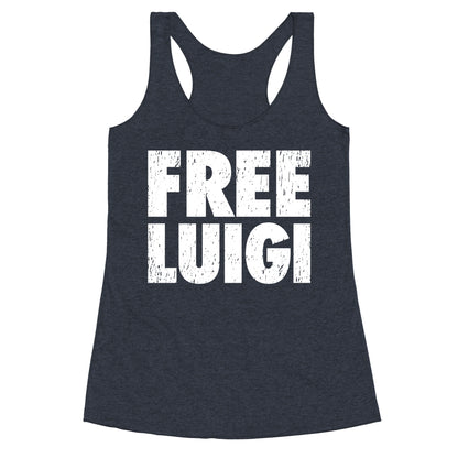 Free Luigi Racerback Tank