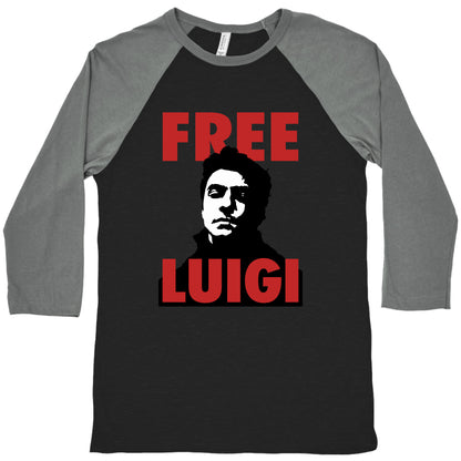 Free Luigi Mangione Baseball Tee